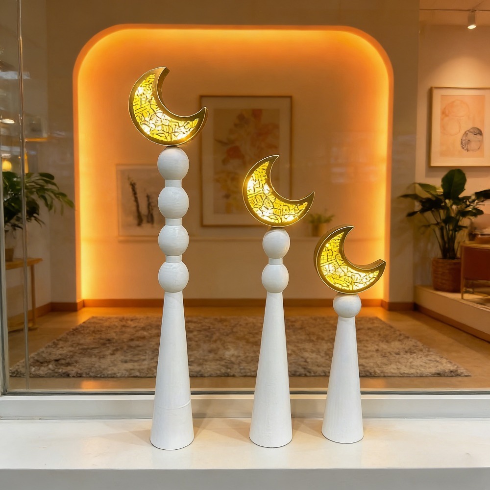 Home Decor Ramadan - 새로운 중동 아랍 나무 발광 달