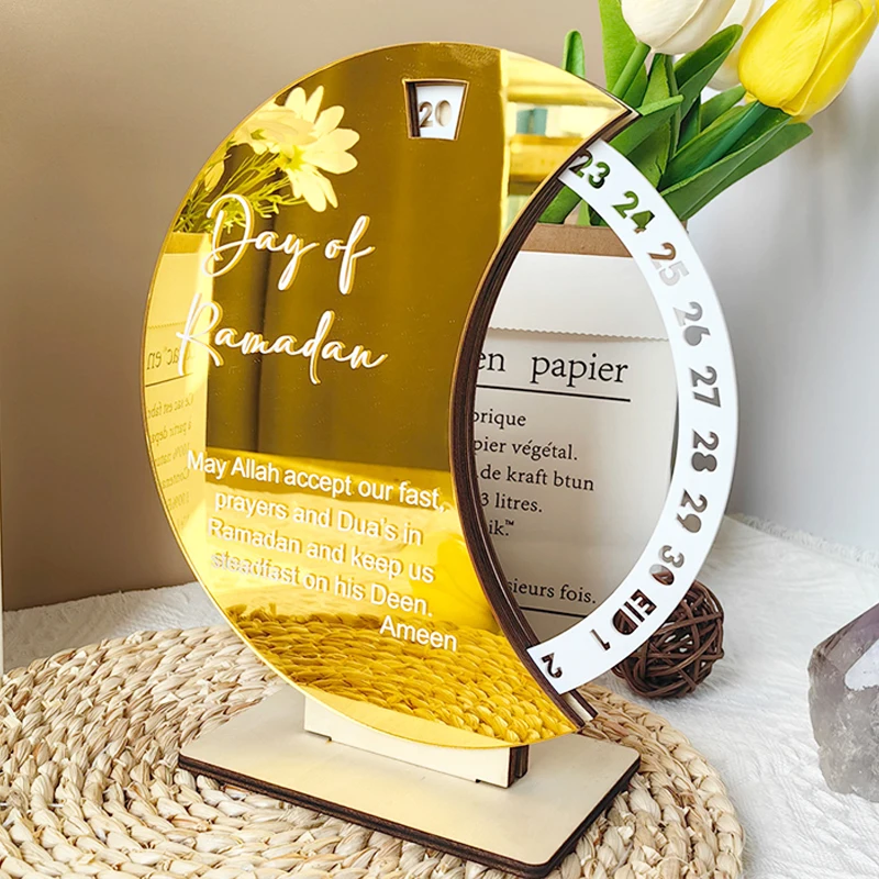 Home Decor Ramadan - 2026 아크릴 중동 라마단 어드벤트 캘린더