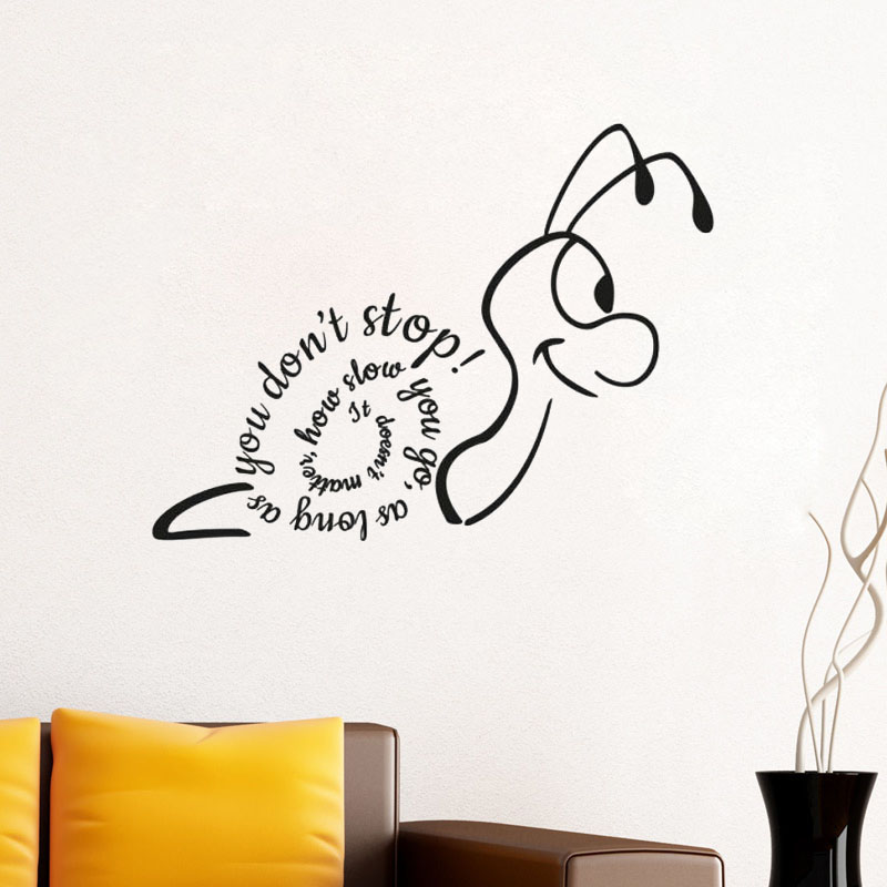 Home Decor How To - 크리에이티브 달팽이 벽 스티커 비닐 벽