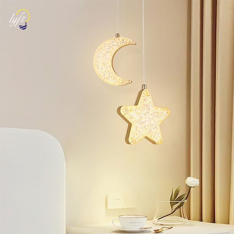 Hanging Moon Lamp - LED 펜던트 조명 걸이식 램프, 실내