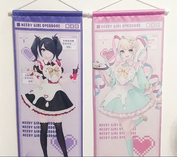 Home Decor Accessories - 레인 애니메이션 포스터 스크롤 NEEDY GIRL