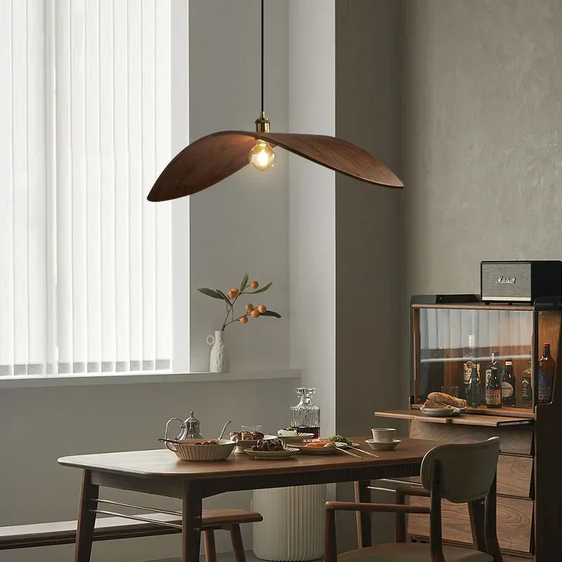 Home Decor Zen Style - 모던 와비 사비 호두나무 샹들리에, 가정용