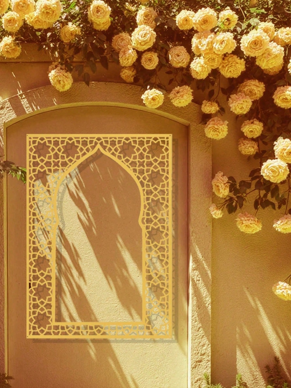 이슬람 금속 벽 예술 홈 데코 - 거실, 침실용 금색  - Home Decor Ramadan 리뷰 및 가격