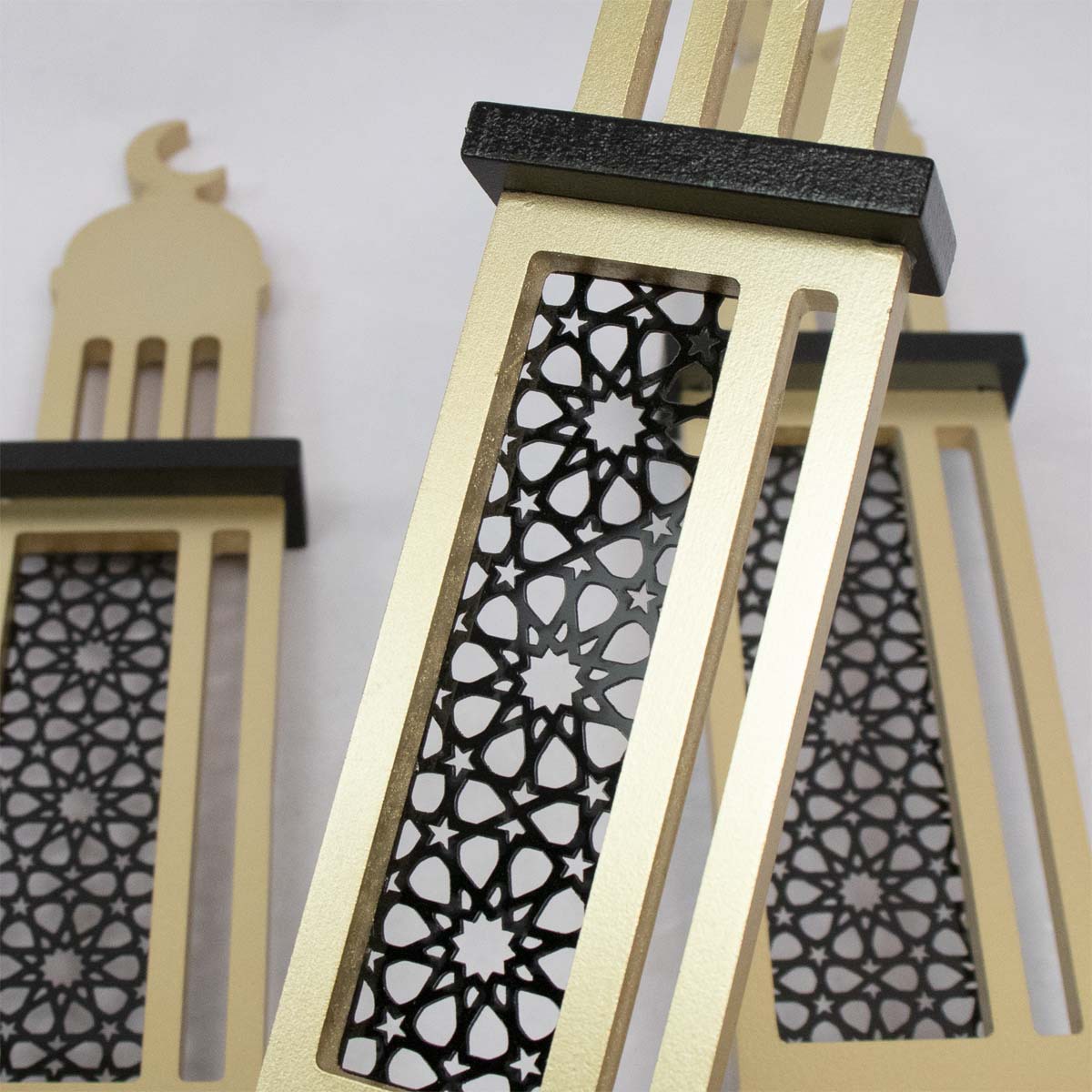 라마단 이드 초승달 아크릴 장식, 나무 성 공예 선물  - Home Decor Ramadan 리뷰 및 가격