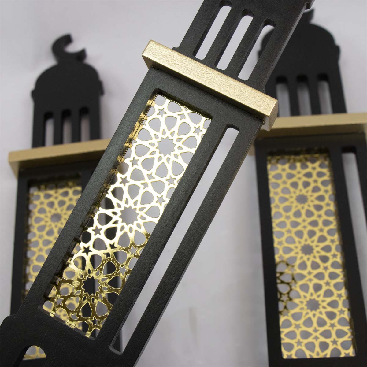 라마단 이드 초승달 아크릴 장식, 나무 성 공예 선물  - Home Decor Ramadan 리뷰 및 가격