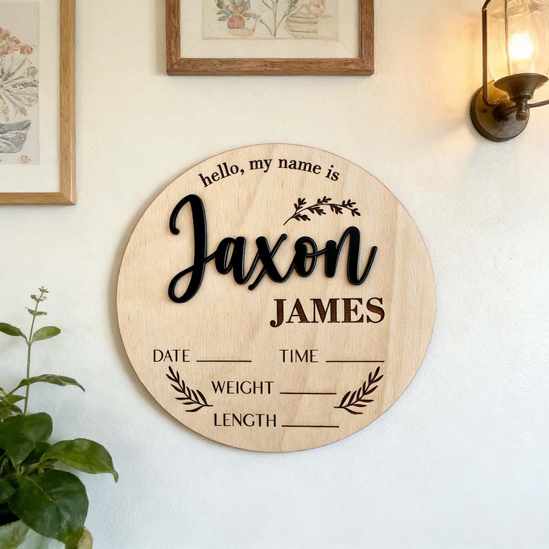 1Pc 맞춤형 아기 발표판 나무 이름표, 가정실 사무실 - Home Decor Zone 리뷰 및 가격