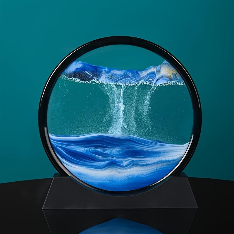 3D 모래시계 퀵샌드 움직이는 모래 예술 그림 원형 유 - Sand Art Picture 리뷰 및 가격
