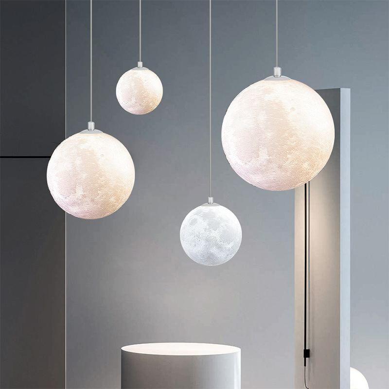 모던 크리에이티브 디자인 달 펜던트 조명 플라스틱 볼  - Hanging Moon Lamp 리뷰 및 가격