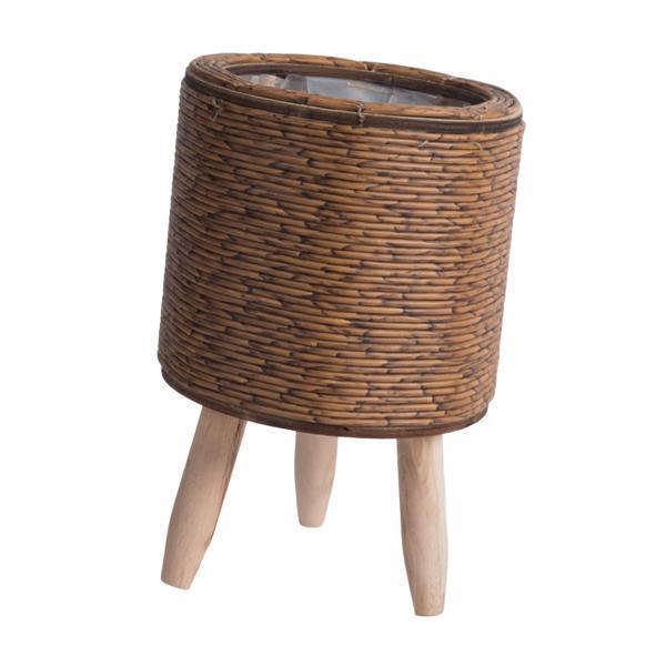 식물 전시용 다리가 달린 직조 바구니 2개 - 생활 공 - Rattan Plant Basket 리뷰 및 가격
