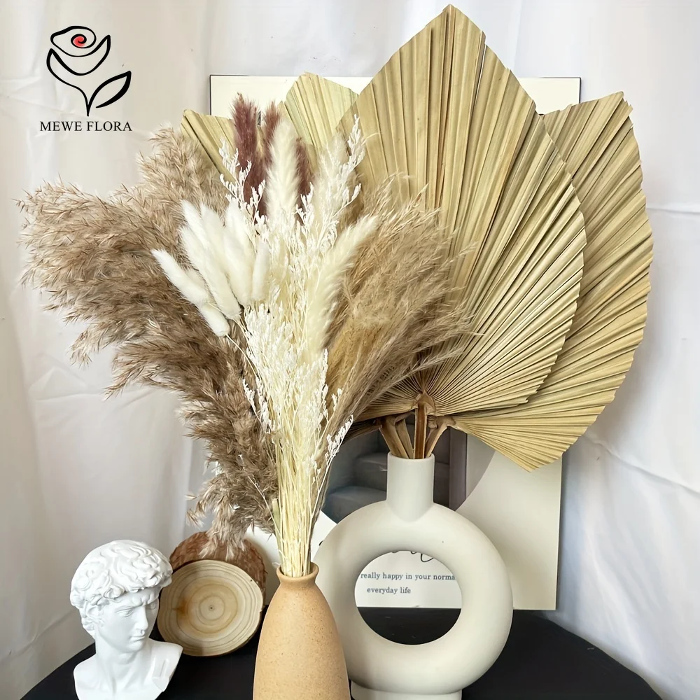 천연 팜파스 잔디 보호 홈 데코, 미적 말린 꽃 부케  - Pampas Grass Decor 리뷰 및 가격