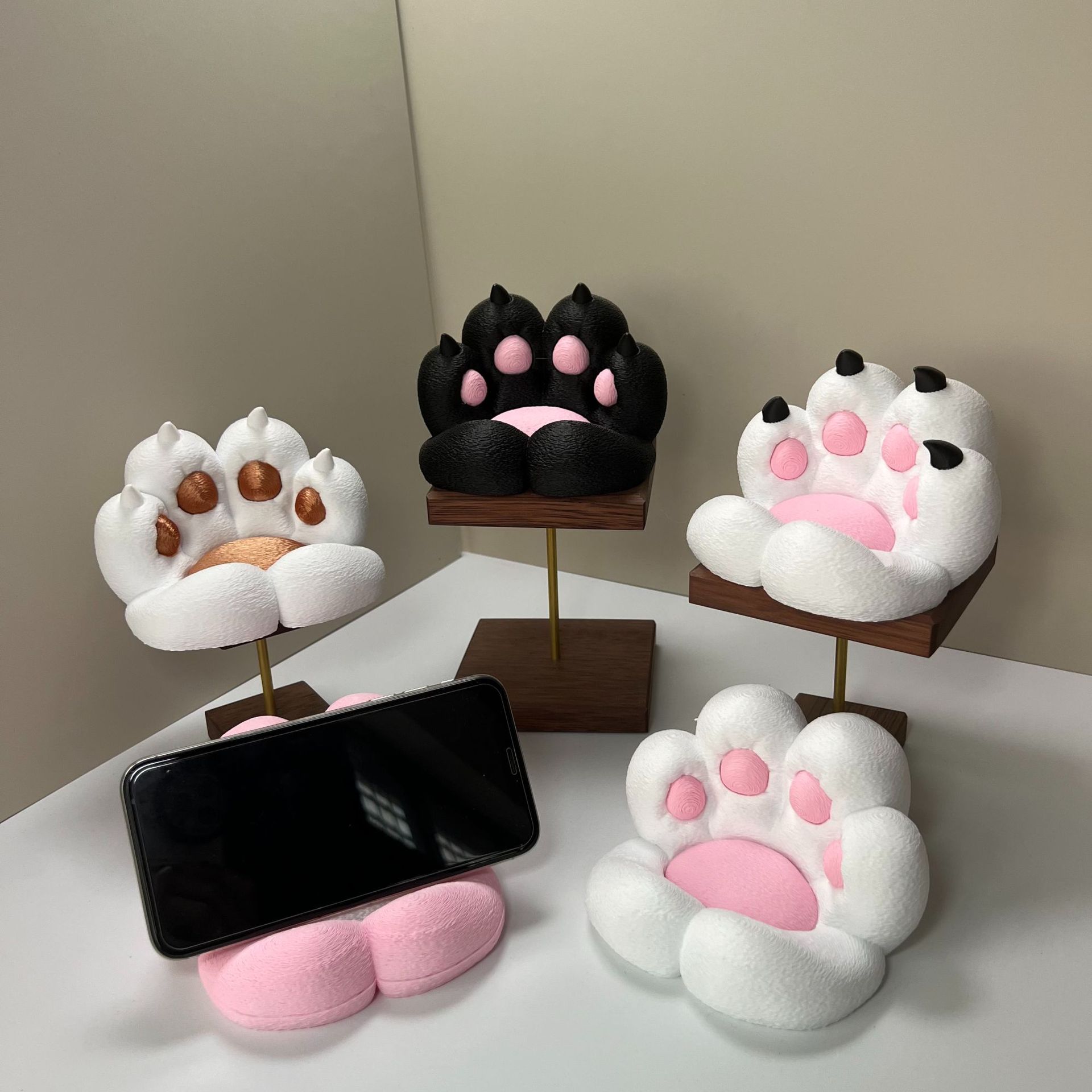 귀여운 고양이 발 모양의 책상 장식품, 휴대폰 및 태블 - Home Decor Accessories 리뷰 및 가격