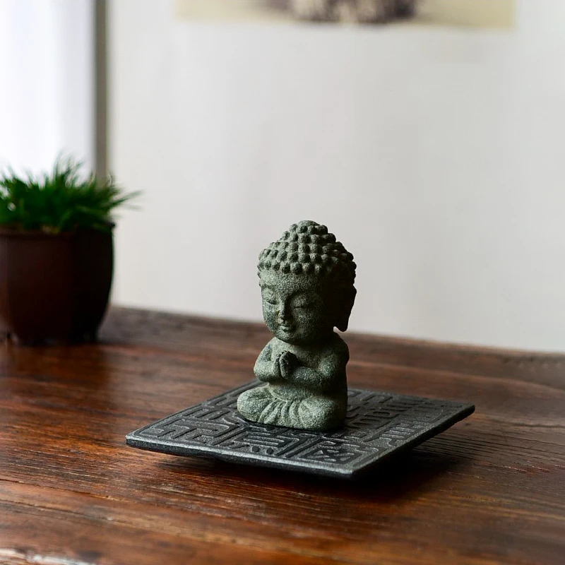 사각형 차 받침대 석재 트레이 다도용 검은색 석재 젠  - Home Decor Zen Style 리뷰 및 가격