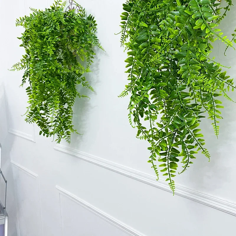 인공 매달려 식물 32 인치 가짜 보스턴 펀 플라스틱  - Rattan Plant Basket 리뷰 및 가격