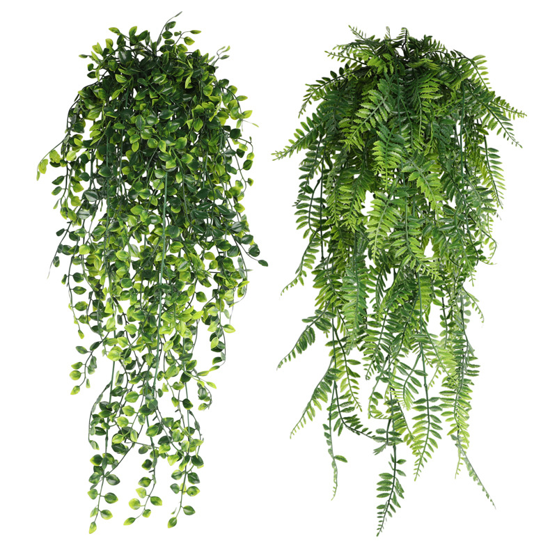 80CM 인공 매달려 꽃 식물 거짓 등나무 버드 나무  - Rattan Plant Basket 리뷰 및 가격
