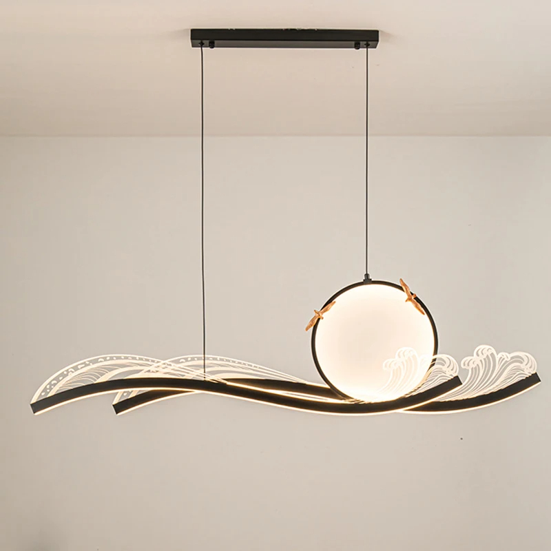 모던한 장식 펜던트 램프 LED 샹들리에, 식당 펜던트 - Hanging Moon Lamp 리뷰 및 가격