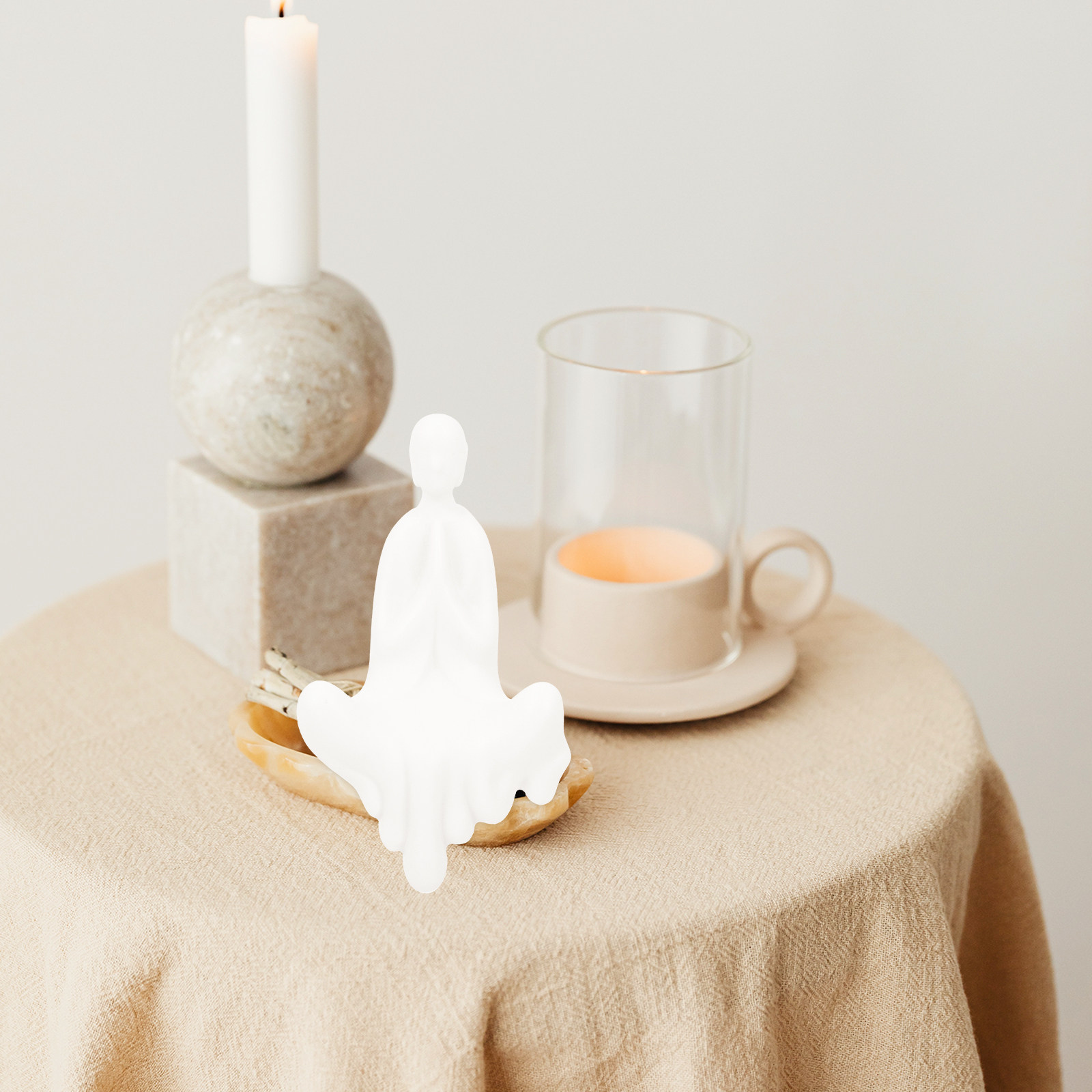 1개 세라믹 불상 조각상 프리미엄 수제 제작 젠 스타일 - Home Decor Zen Style 리뷰 및 가격