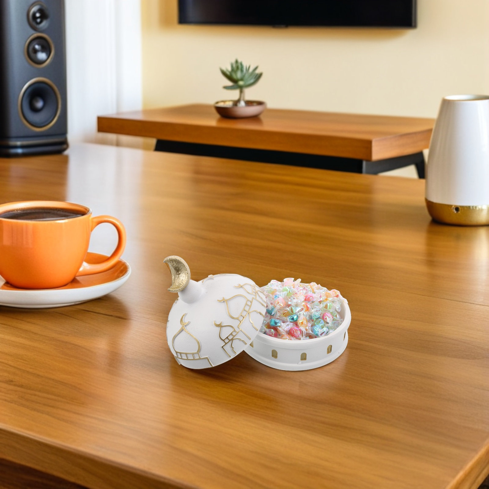 라마단 이드 무바라크 레진 소재의 보석 보관함, 속이  - Home Decor Ramadan 리뷰 및 가격