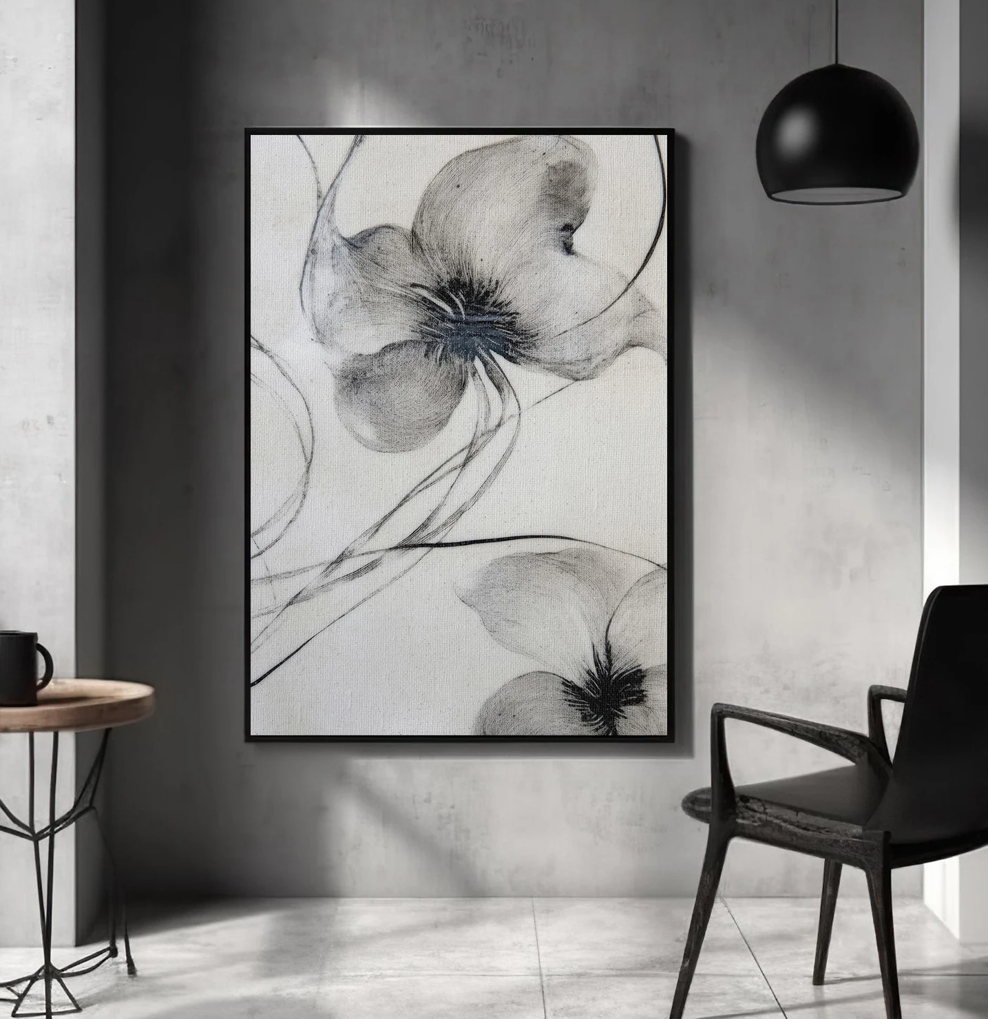 현대 중성 예술 브라운 블랙 베이지 미니멀리스트 추상  - Home Decor Minimal 리뷰 및 가격