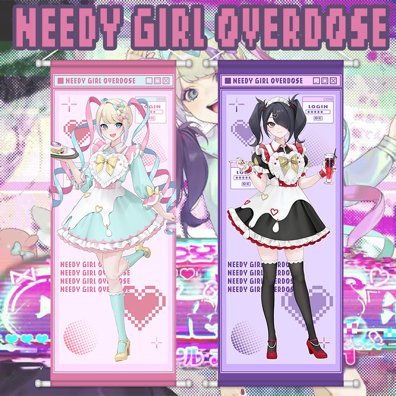 레인 애니메이션 포스터 스크롤 NEEDY GIRL OV - Home Decor Accessories 리뷰 및 가격