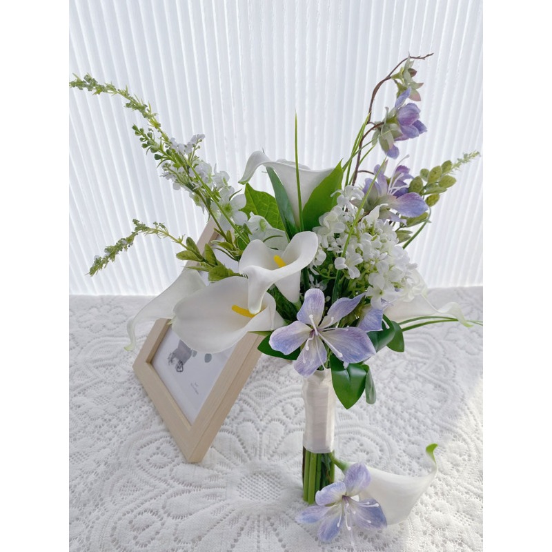 작고 신선한 느낌의 흰 칼라 백합 시뮬레이션 꽃, 스튜 - Home Decor Location 리뷰 및 가격