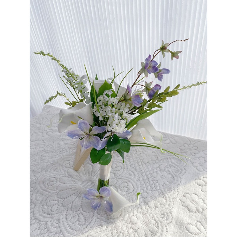 작고 신선한 느낌의 흰 칼라 백합 시뮬레이션 꽃, 스튜 - Home Decor Location 리뷰 및 가격